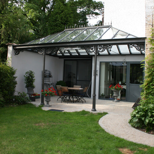 Pergola aluminium zwart stijlvol