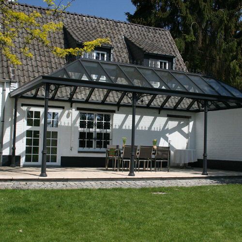 Terrasoverkapping hoek